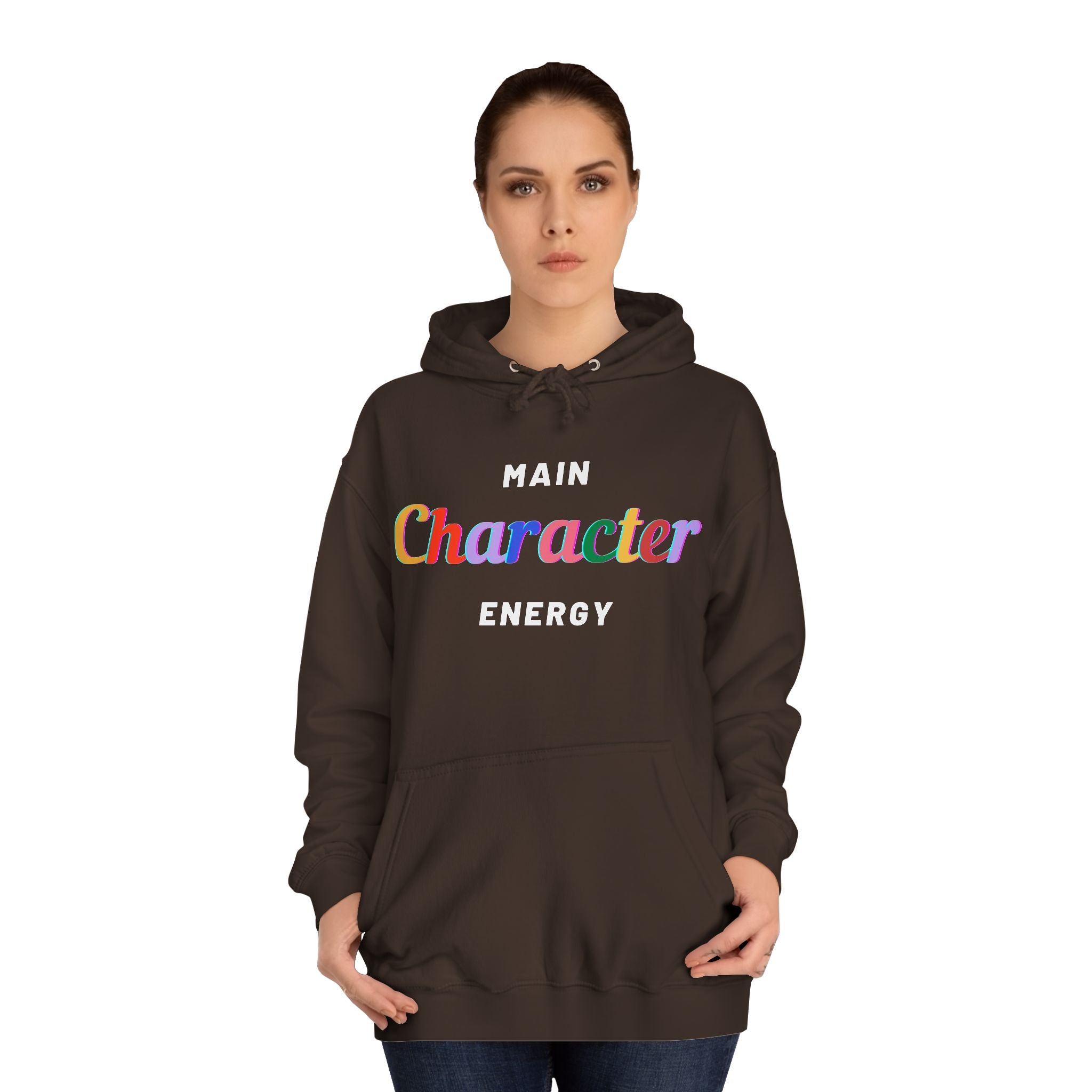 Main Character Energy Hoodie: Empowering Sweater for Men and Women in Vibrant Colors"