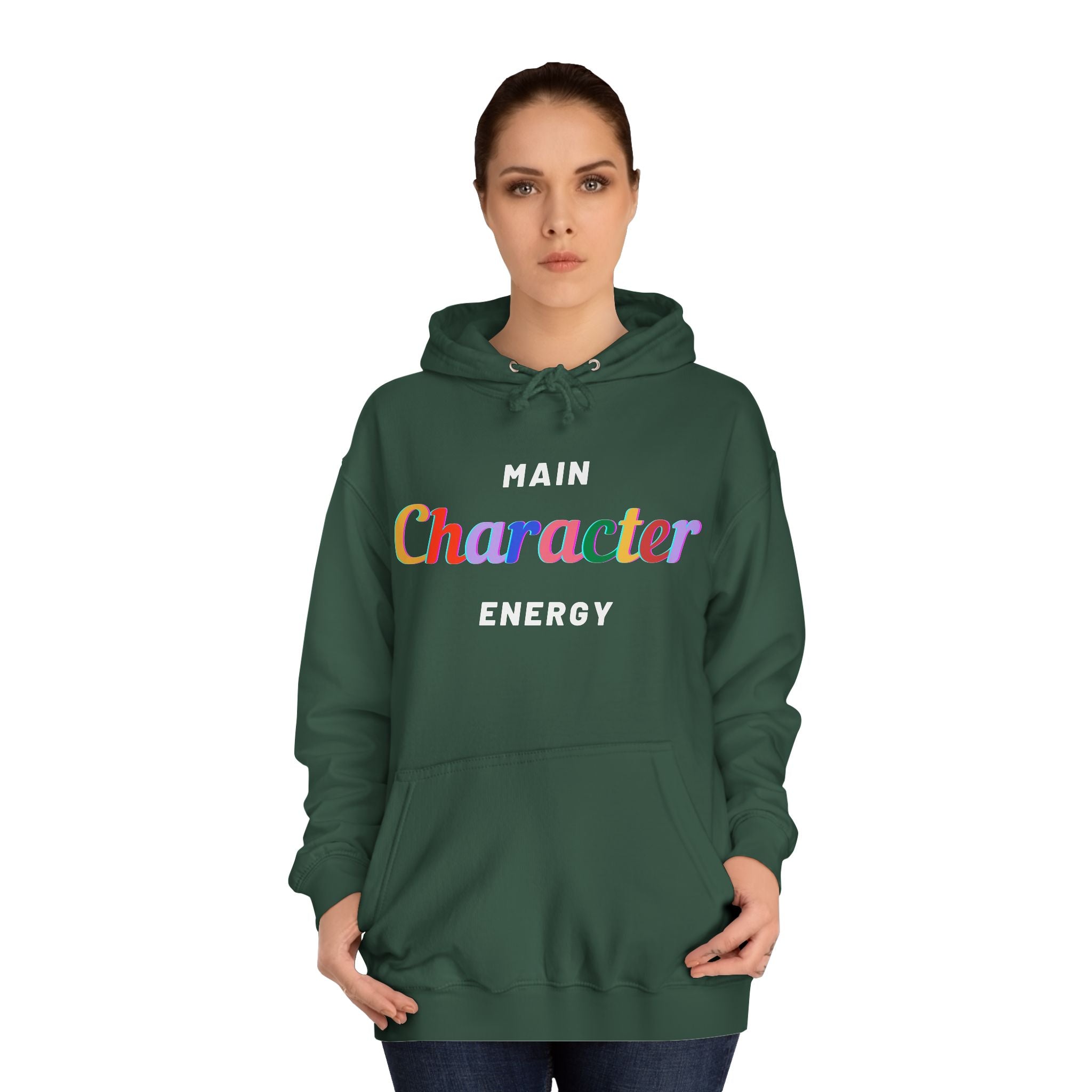 Main Character Energy Hoodie: Empowering Sweater for Men and Women in Vibrant Colors"