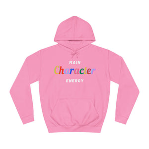 Main Character Energy Hoodie: Empowering Sweater for Men and Women in Vibrant Colors"