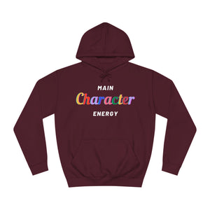 Main Character Energy Hoodie: Empowering Sweater for Men and Women in Vibrant Colors"